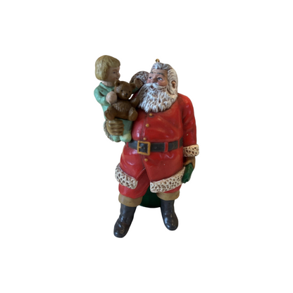 1988 Santa and Child Enesco Ornament (Enesco) 551236