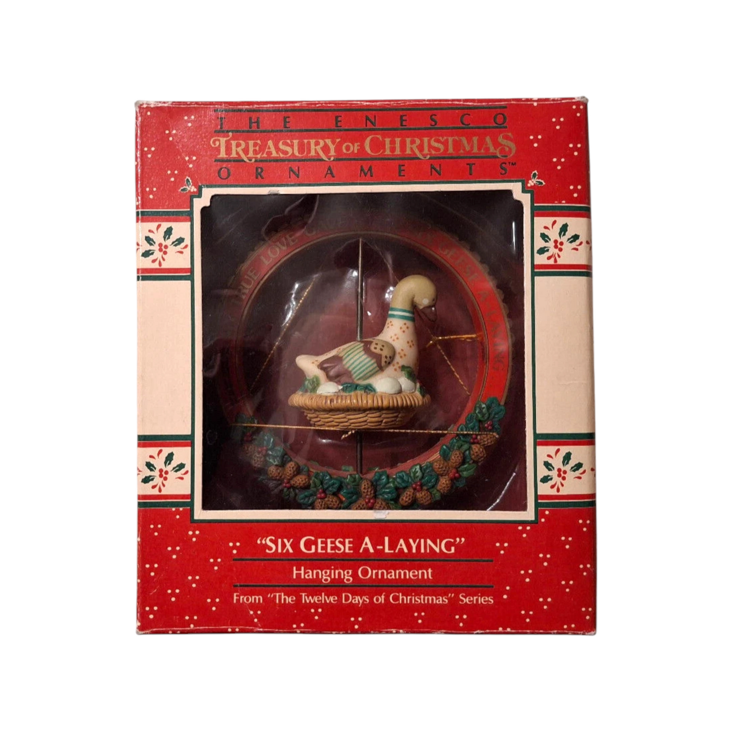 1988 Six Geese A-Laying - From The Twelve Days of Christmas (Enesco)