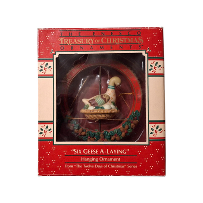 1988 Six Geese A-Laying - From The Twelve Days of Christmas (Enesco)