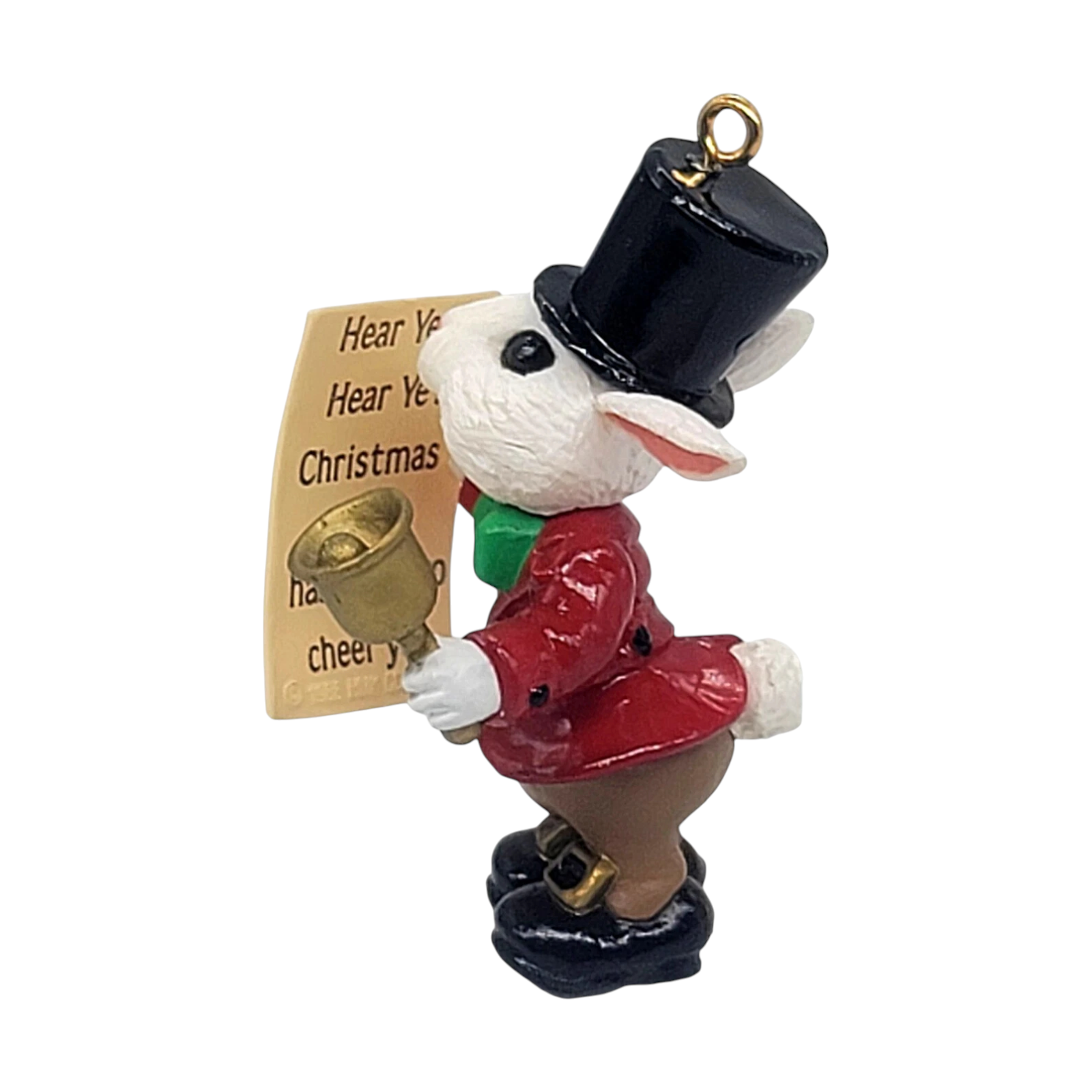 1988 The Town Crier Hallmark Ornament (Bunny) QX4734