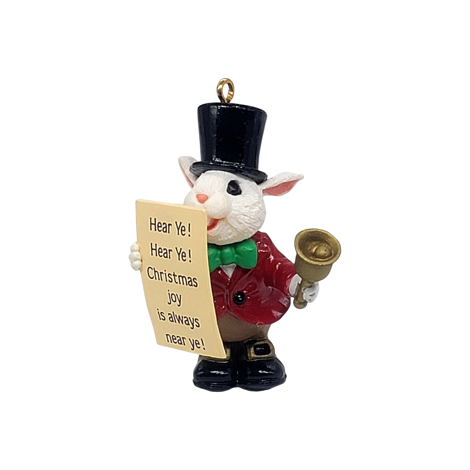 1988 The Town Crier Hallmark Ornament (Bunny) QX4734