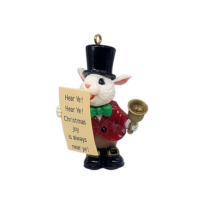 1988 The Town Crier Hallmark Ornament (Bunny) QX4734