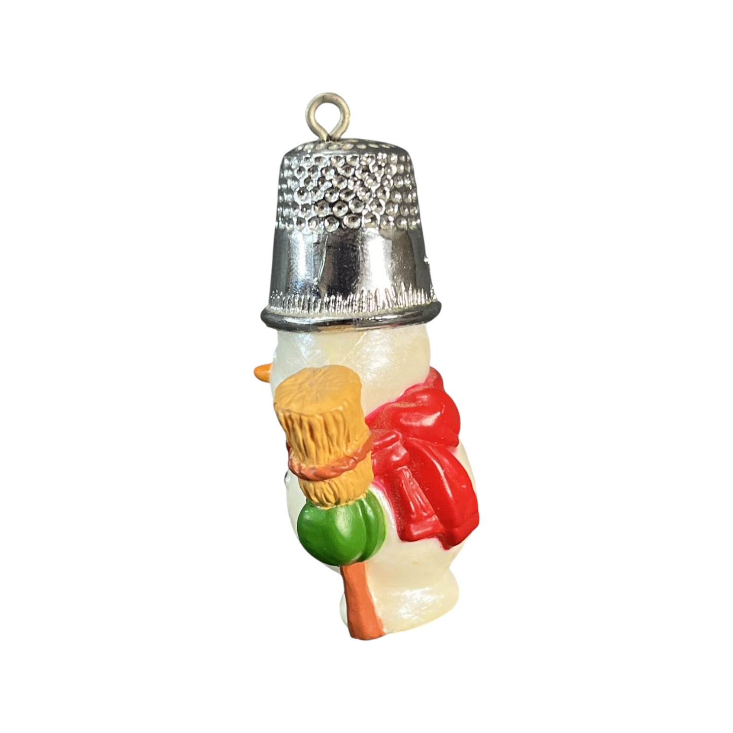 1988 Thimble Snowman Hallmark Ornament (Thimble) QX405-4