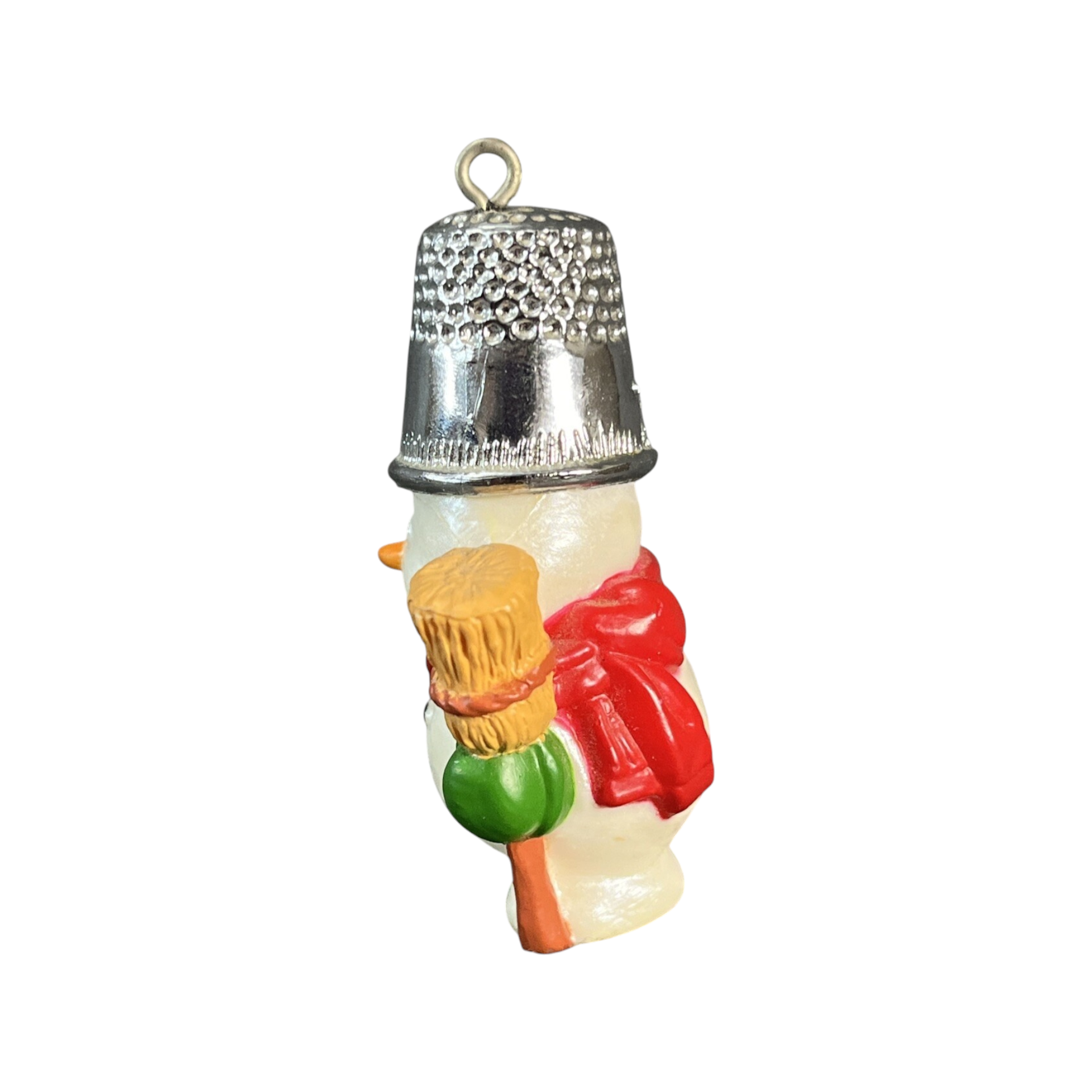 1988 Thimble Snowman Hallmark Ornament (Thimble) QX405-4