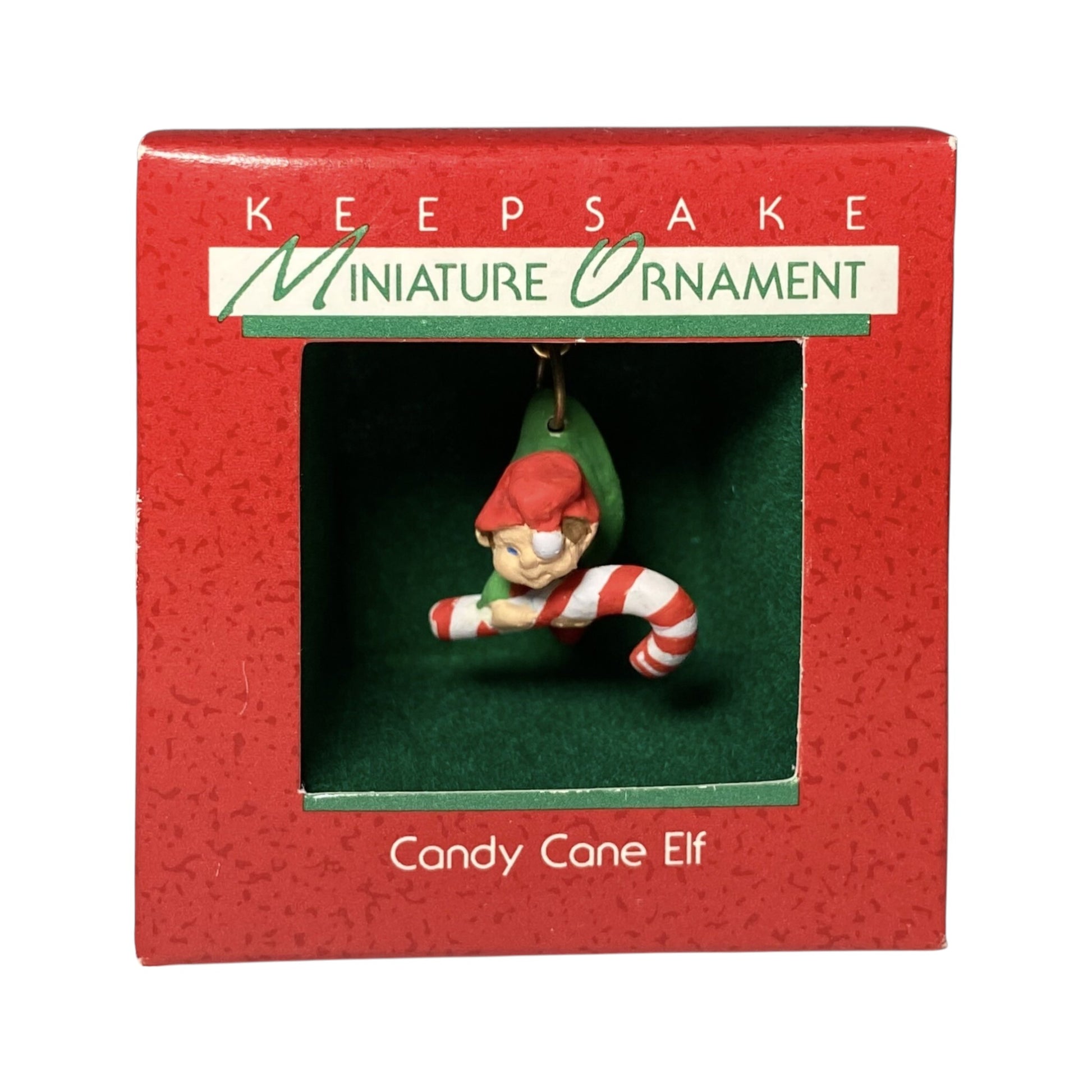 1988 Candy Cane Elf (Elf) Hallmark Ornament QXM570-1 Image2