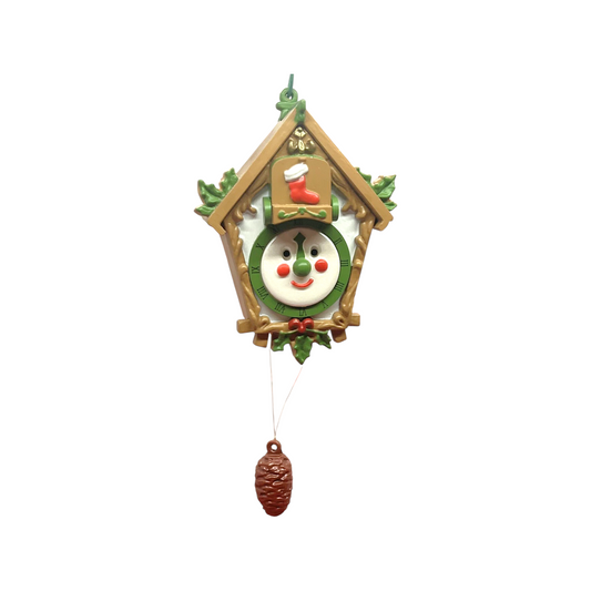 1988 Christmas Cuckoo (Clock) Hallmark Ornament QX480-1 Image1