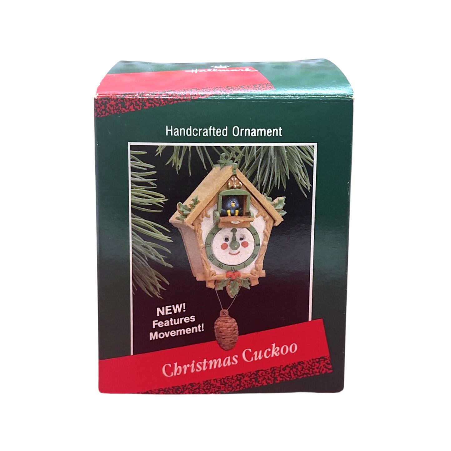 1988 Christmas Cuckoo (Clock) Hallmark Ornament QX480-1 Image2
