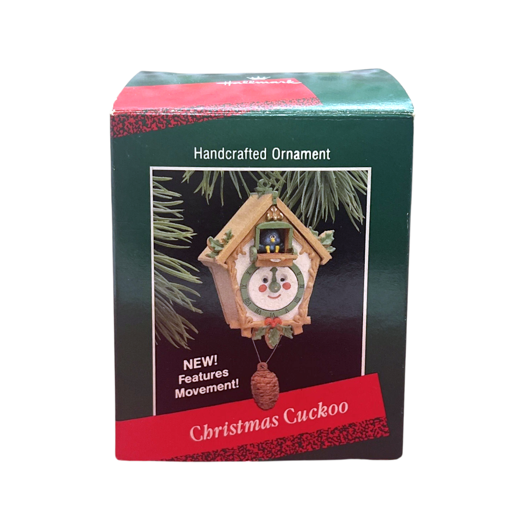 1988 Christmas Cuckoo (Clock) Hallmark Ornament QX480-1 Image2
