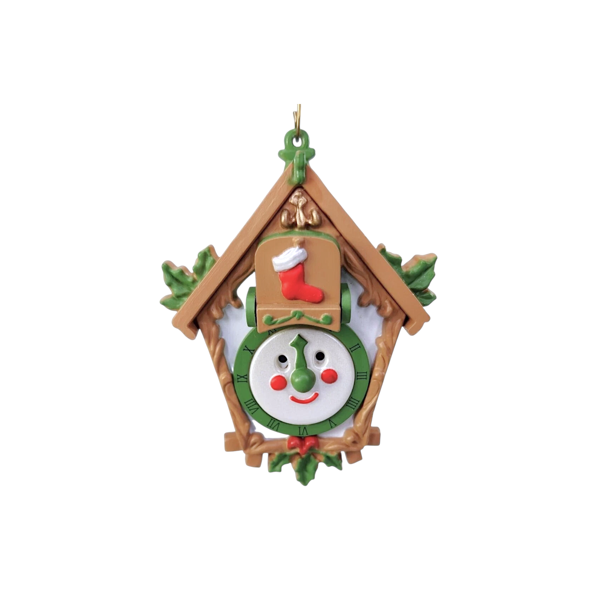 1988 Christmas Cuckoo (Clock) Hallmark Ornament QX480-1 Image3