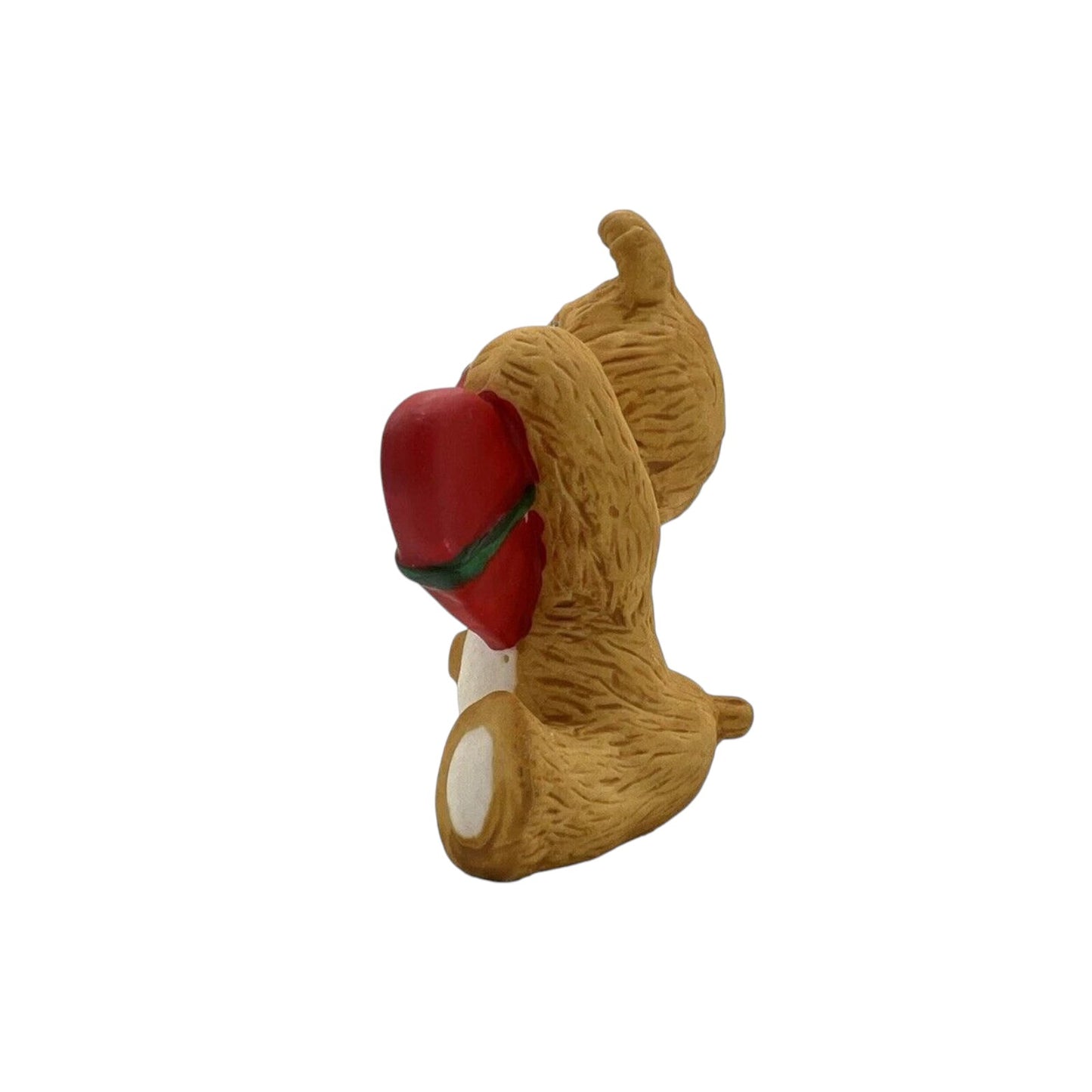 1988 Cinnamon Bear with Heart Hallmark Ornament QX4044 Image3