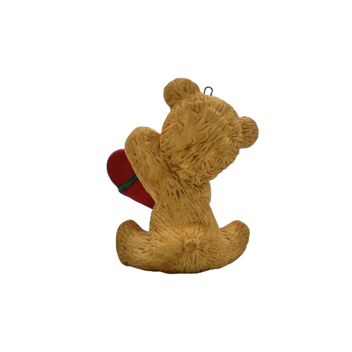 1988 Cinnamon Bear with Heart Hallmark Ornament QX4044 Image4