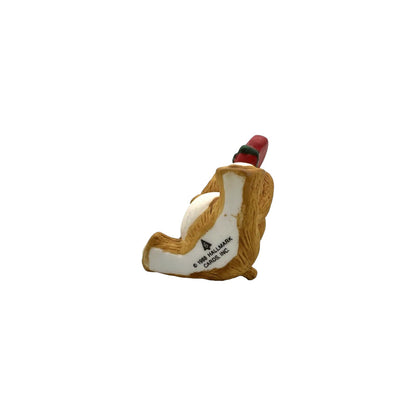 1988 Cinnamon Bear with Heart Hallmark Ornament QX4044 Image5