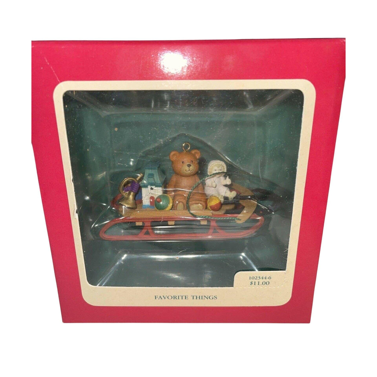 1988 Favorite Things Carlton Cards Ornaments (Teddy Bear) CXOR-116A Image2