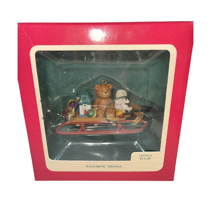 1988 Favorite Things Carlton Cards Ornaments (Teddy Bear) CXOR-116A Image2