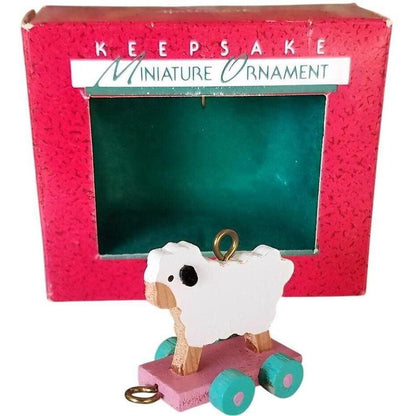 1988 Folk Art Lamb Hallmark Ornament (Animal) QXM5681