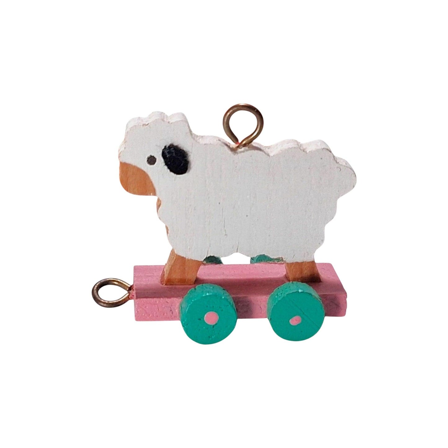 1988 Folk Art Lamb Hallmark Ornament (Animal) QXM5681 Image4