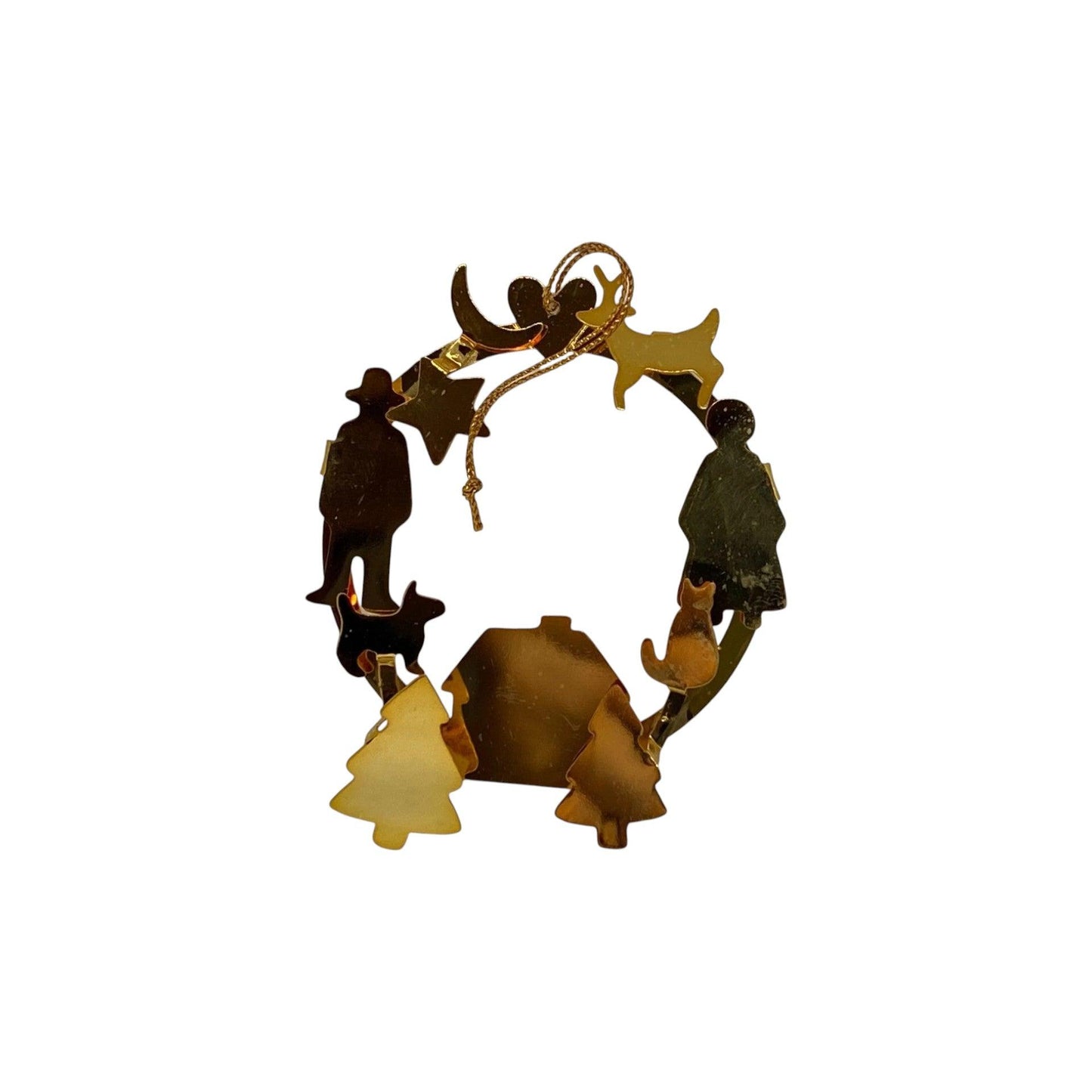 1988 Glowing Wreath (Wreath) Hallmark Ornament QX492-1 Image1