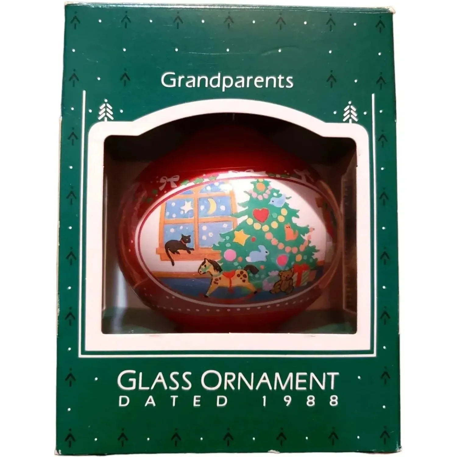 1988 GrandParents Hallmark Ornament (Glass Ball) QX2771