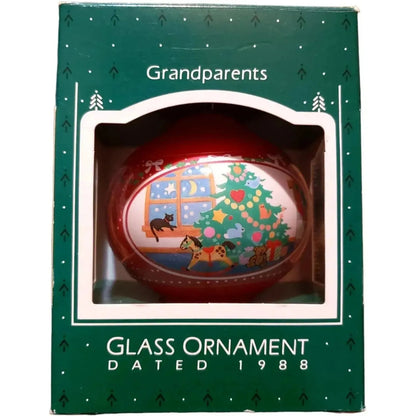 1988 GrandParents Hallmark Ornament (Glass Ball) QX2771