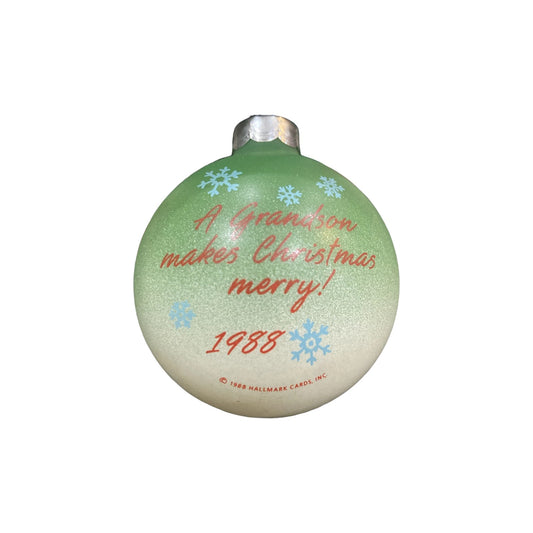 1988 Grandson (Ball) Hallmark Ornament QX278-1 Image1