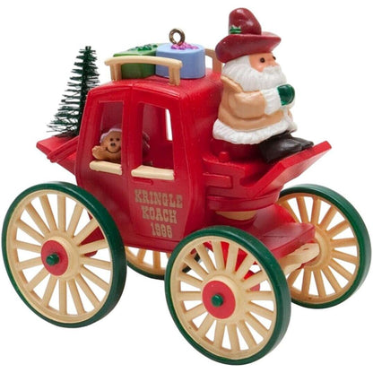 1988 Kringle Koach Hallmark Ornament (Here Comes Santa) QX4001