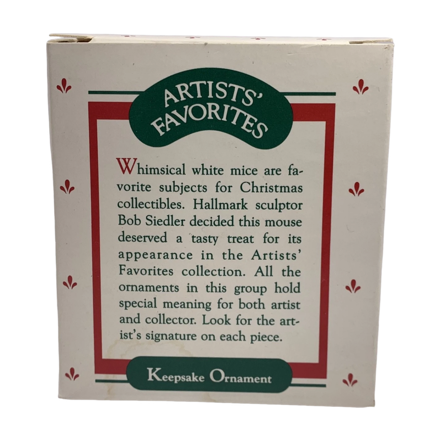1988 Midnight Snack Hallmark Ornament (Mouse) QX4104 Image6
