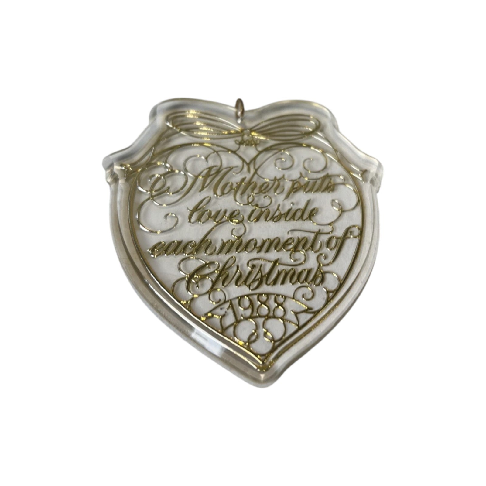 1988 Mother (Acrylic) Hallmark Ornament QX375-1 Image3