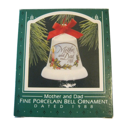 1988 Mother and Dad Hallmark Ornament (Bell) QX4144