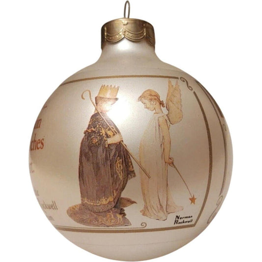 1988 Norman Rockwell Christmas Scenes (Glass Ball)