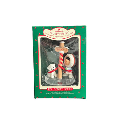 1988 North Pole Hallmark Ornament (Frosty Friends) QX4031