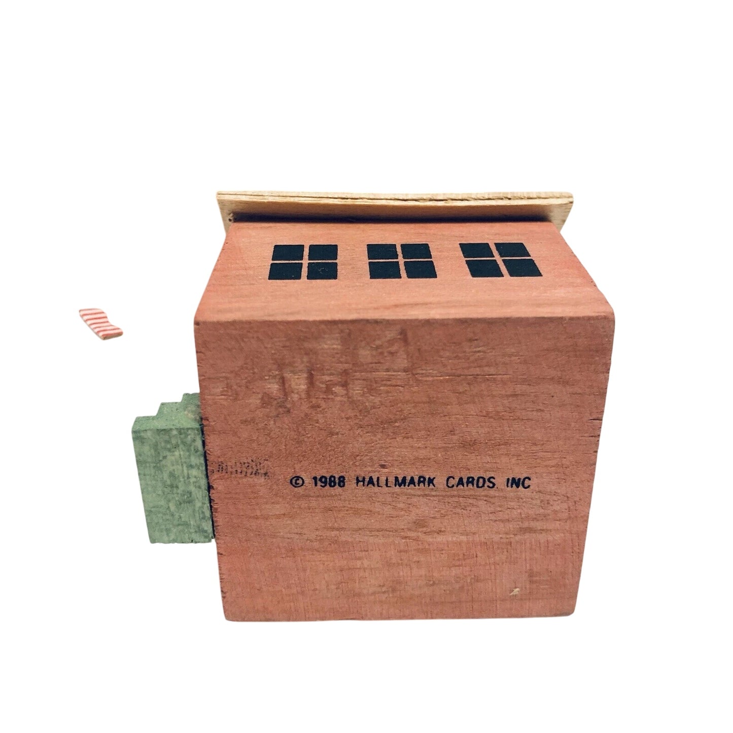 1988 Old-Fashioned Schoolhouse Wooden Ornament (Buildings & Houses)