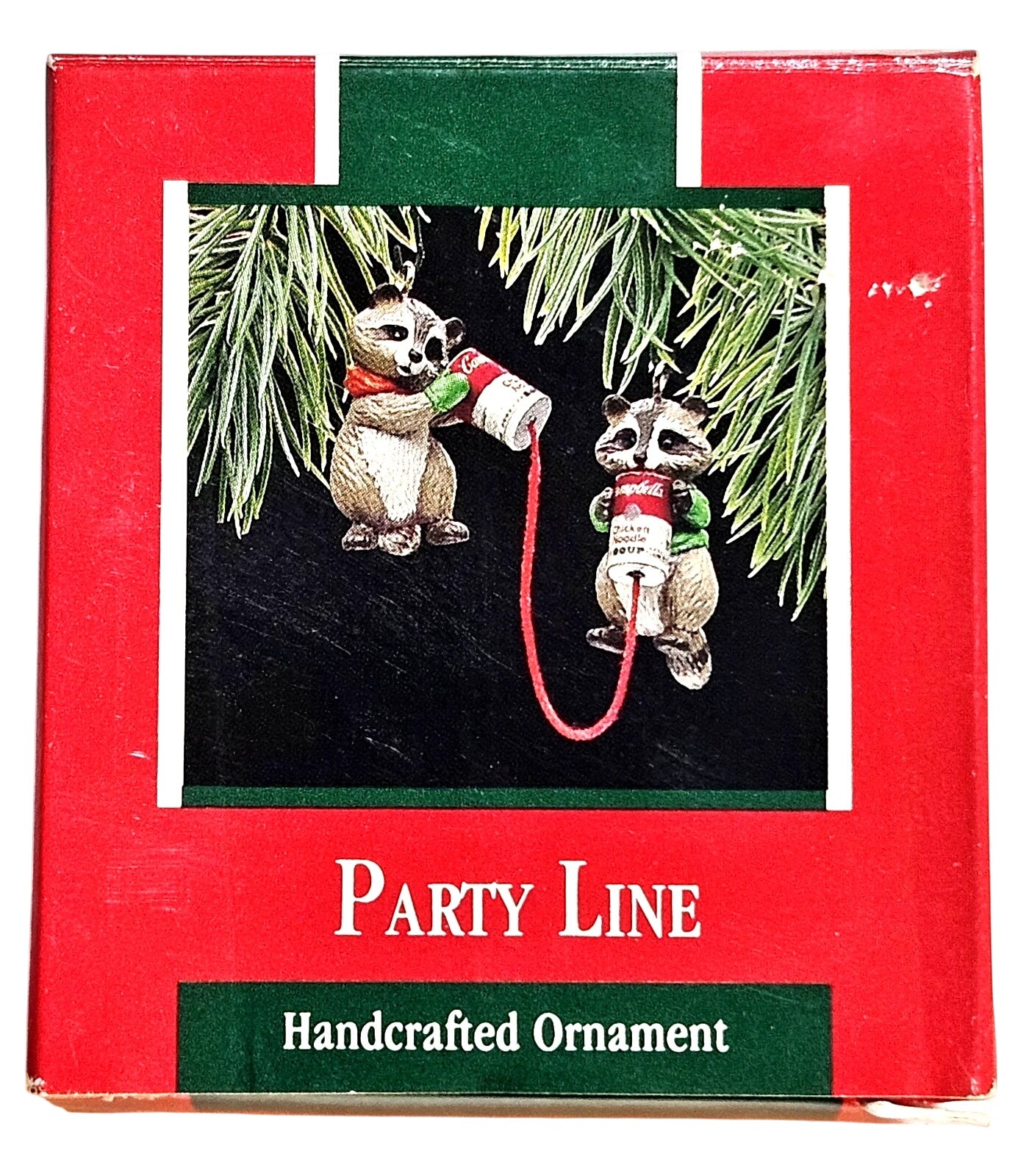 1988 Party Line - Raccoon Hallmark Ornament (Animal) QX4761