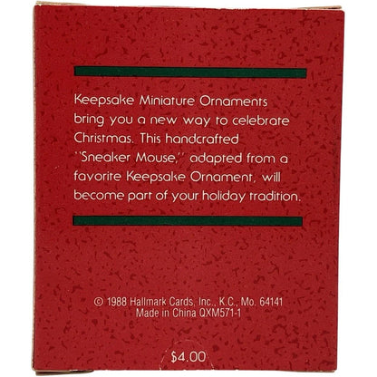 1988 Sneaker Mouse Hallmark Ornament (Mouse) QXM5711