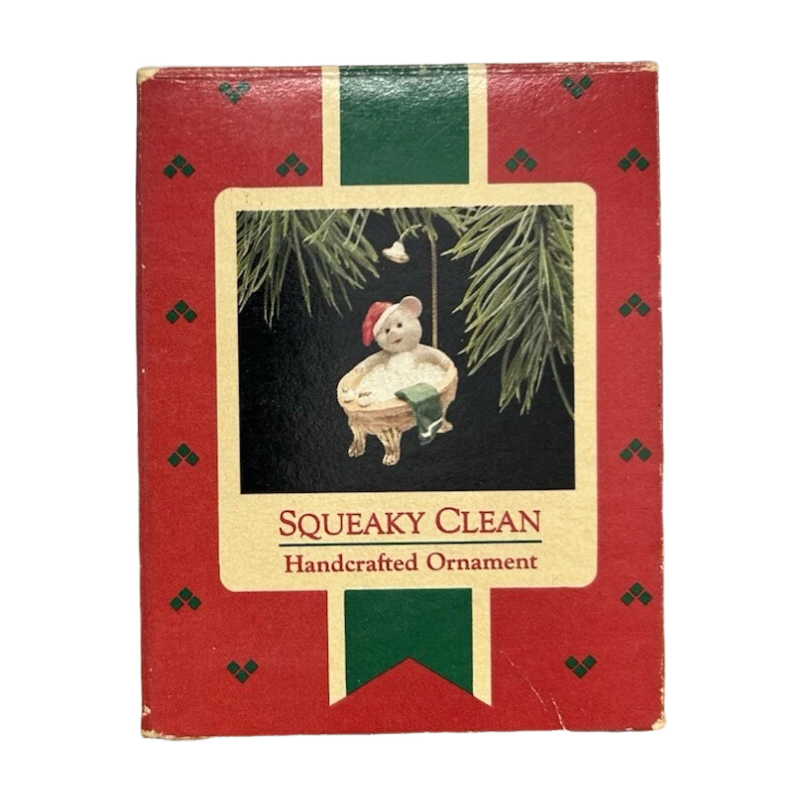 1988 Squeaky Clean Hallmark Ornament (Mouse) QX4754 Image2