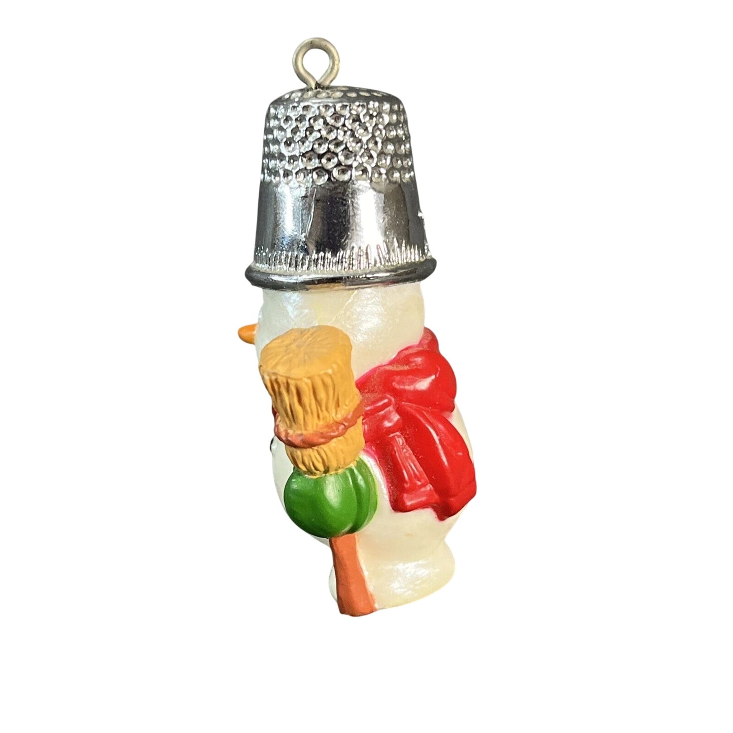 1988 Thimble Snowman Hallmark Ornament (Thimble) QX4054