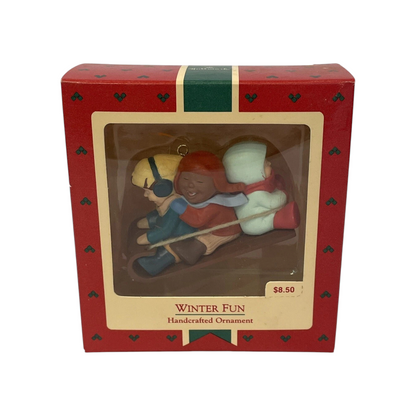 1988 Winter Fun Hallmark Ornament (Sled) QX4781