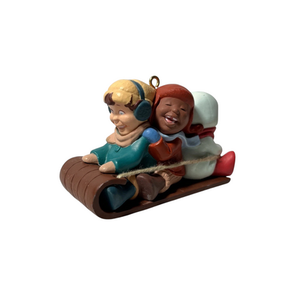 1988 Winter Fun Hallmark Ornament (Sled) QX4781