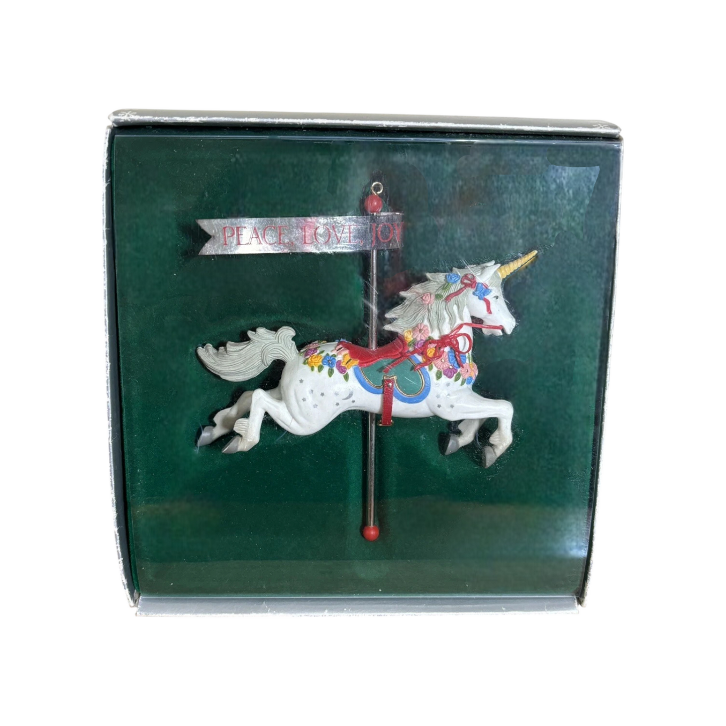 1988Carousel Unicorn - Third in the "Carousel" Series (Enesco)