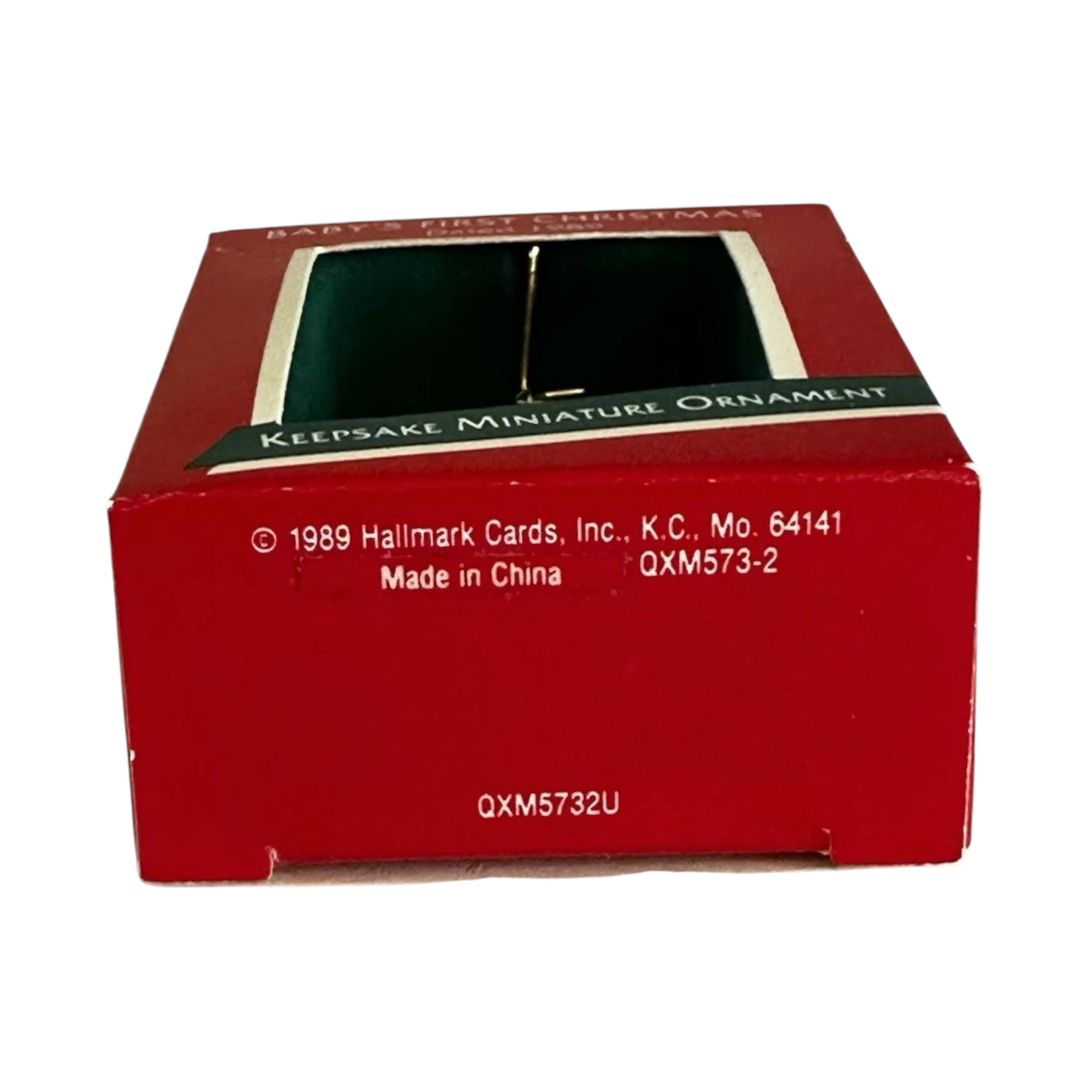 1989 Baby's First ChristmasQXM573-2 (Baby's First Christmas)