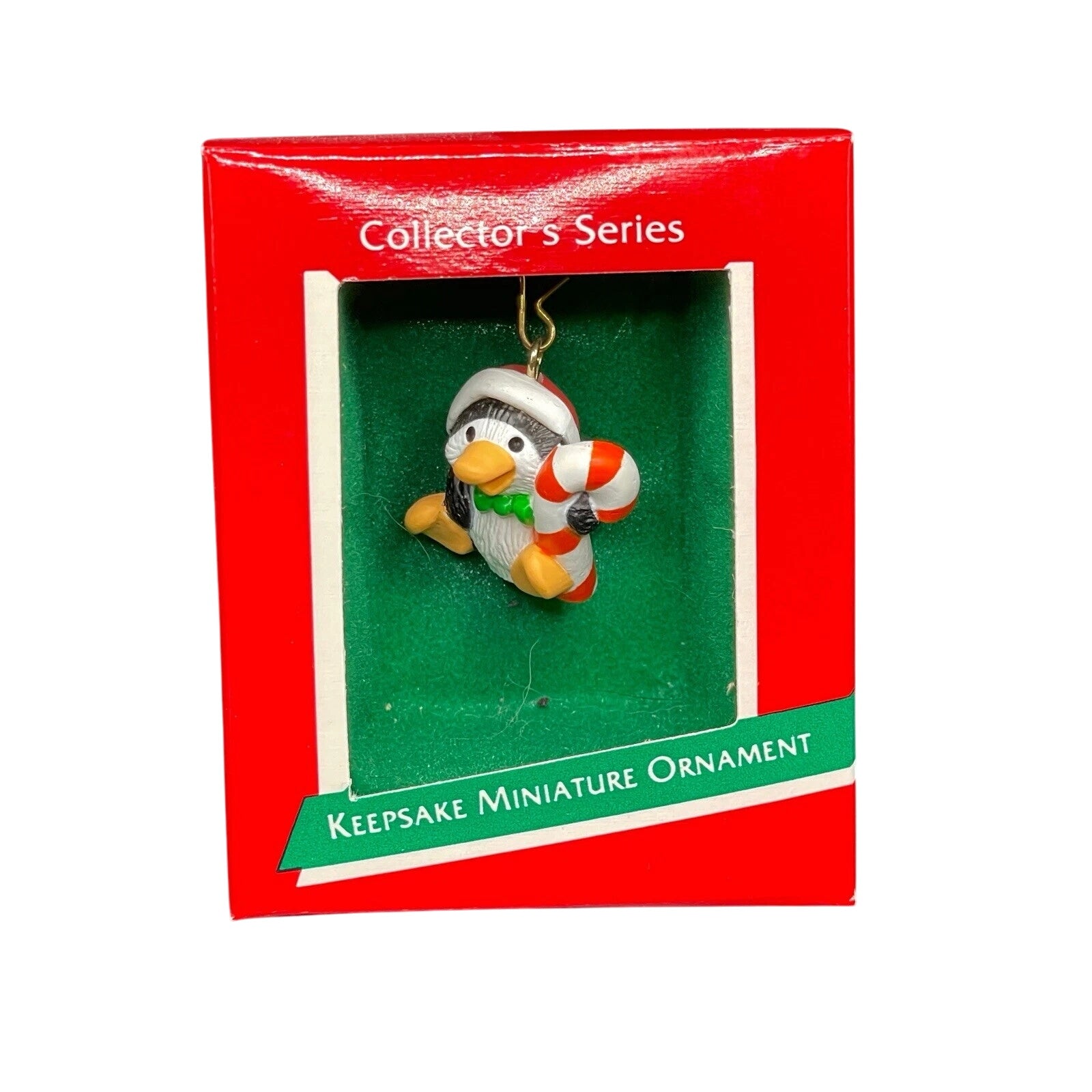1989 Candy Cane Hallmark Ornament (Penguin Pal) QXM5602
