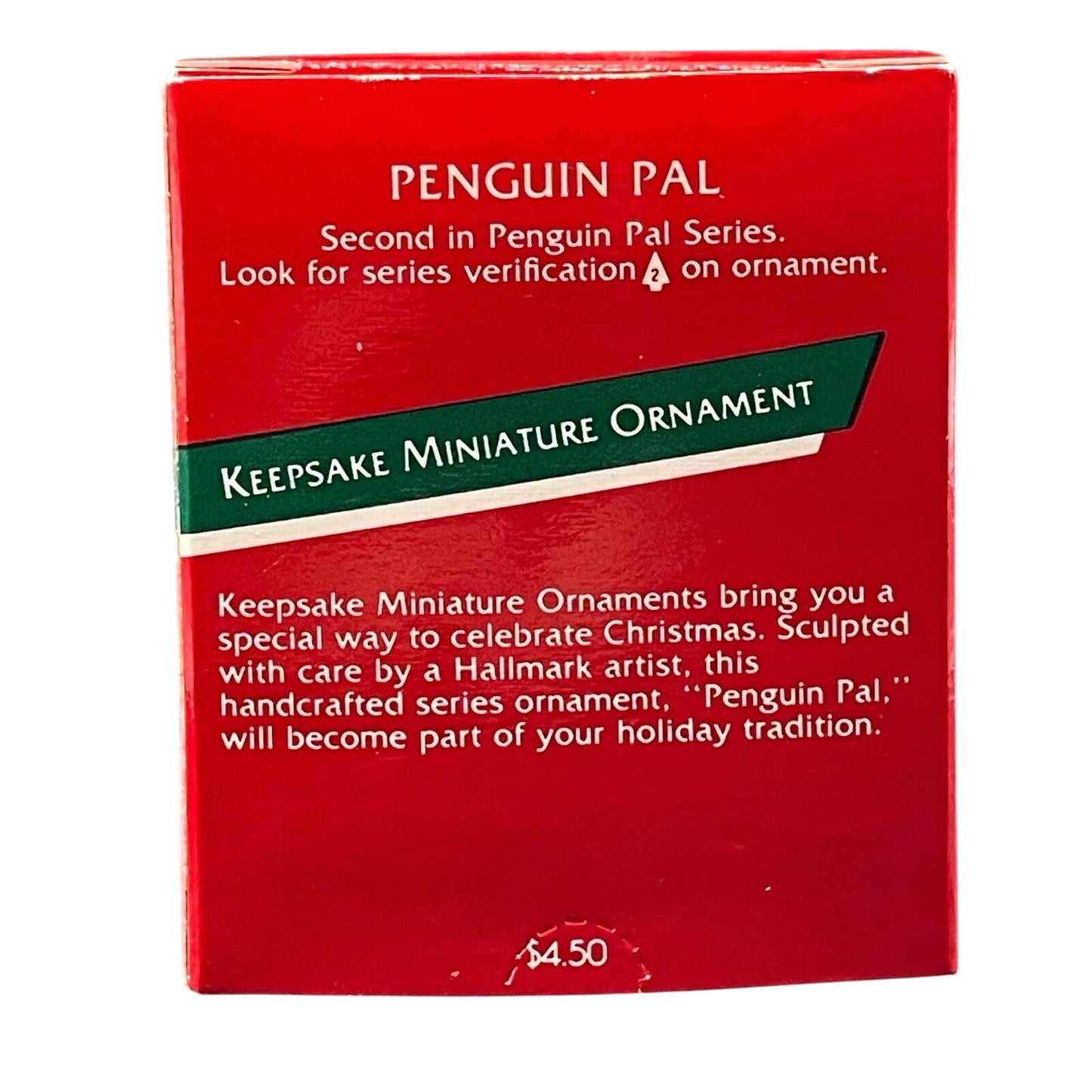 1989 Candy Cane Hallmark Ornament (Penguin Pal) QXM5602