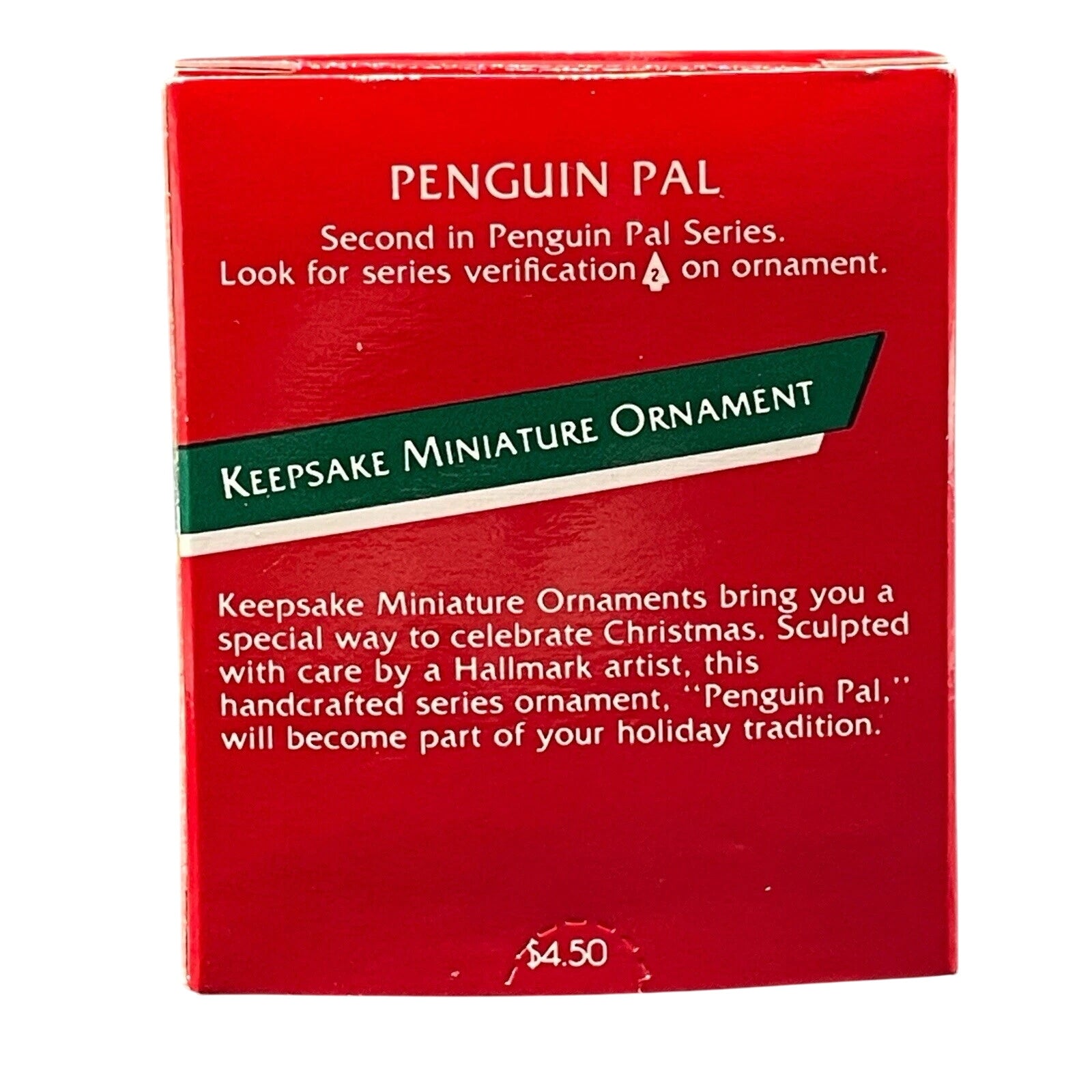 1989 Candy Cane Hallmark Ornament (Penguin Pal) QXM5602