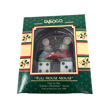 1989 Full House Mouse - First in the "Casino Christmas" Series (Mouse)