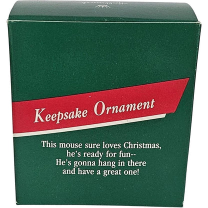 1989 Hang in There Hallmark Ornament (Mouse) QX4305