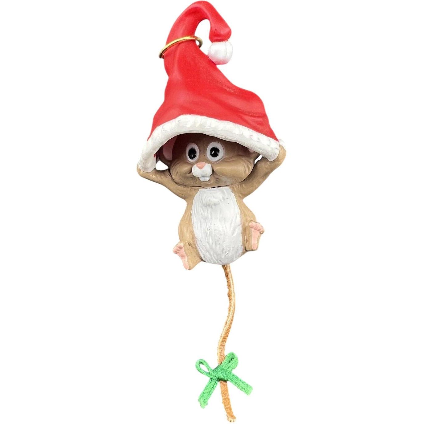 1989 Hang in There Hallmark Ornament (Mouse) QX4305