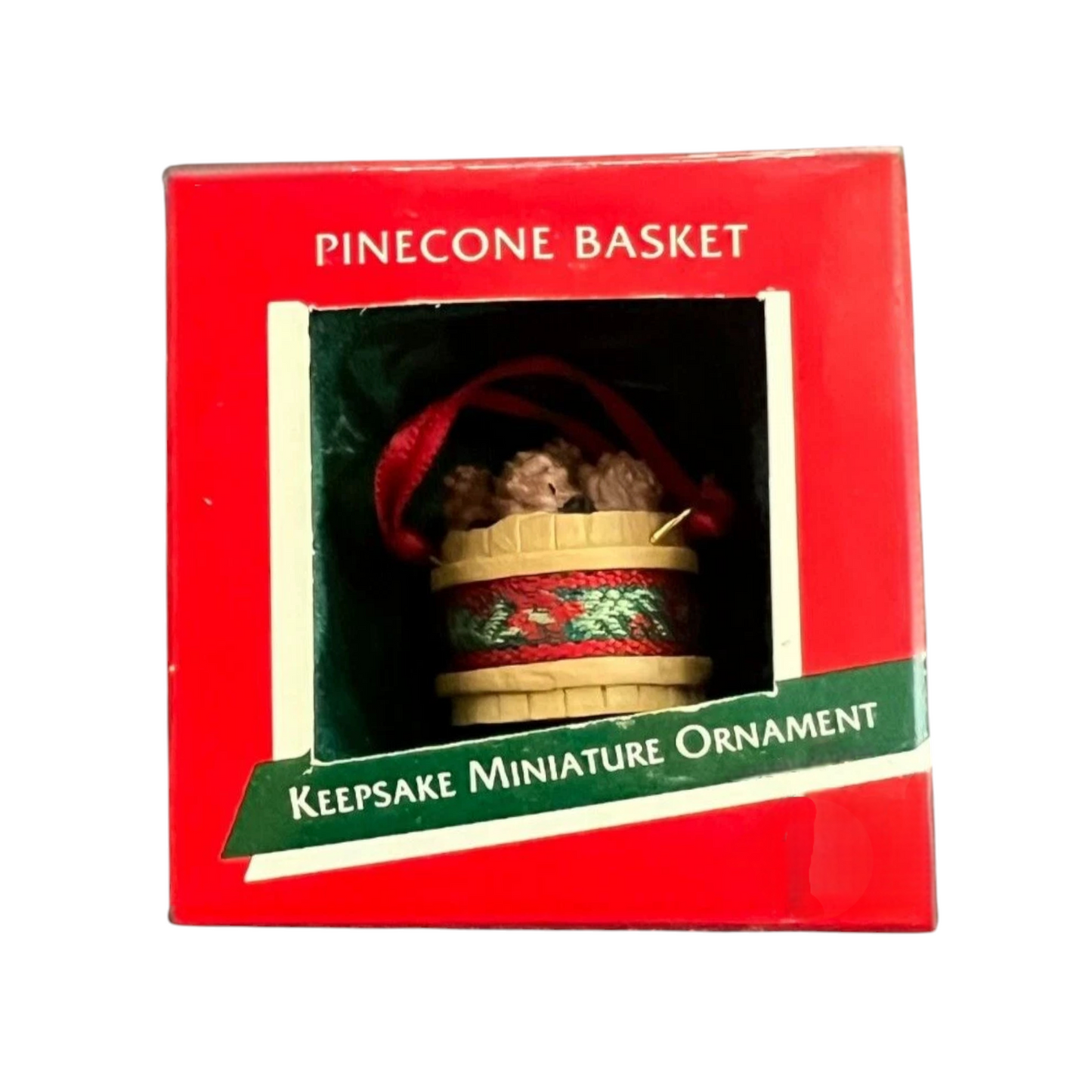 1989 Pinecone Basket (Chipmunk & Squirrel)