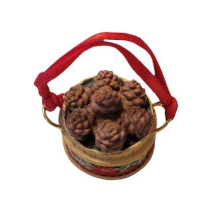1989 Pinecone Basket (Chipmunk & Squirrel)