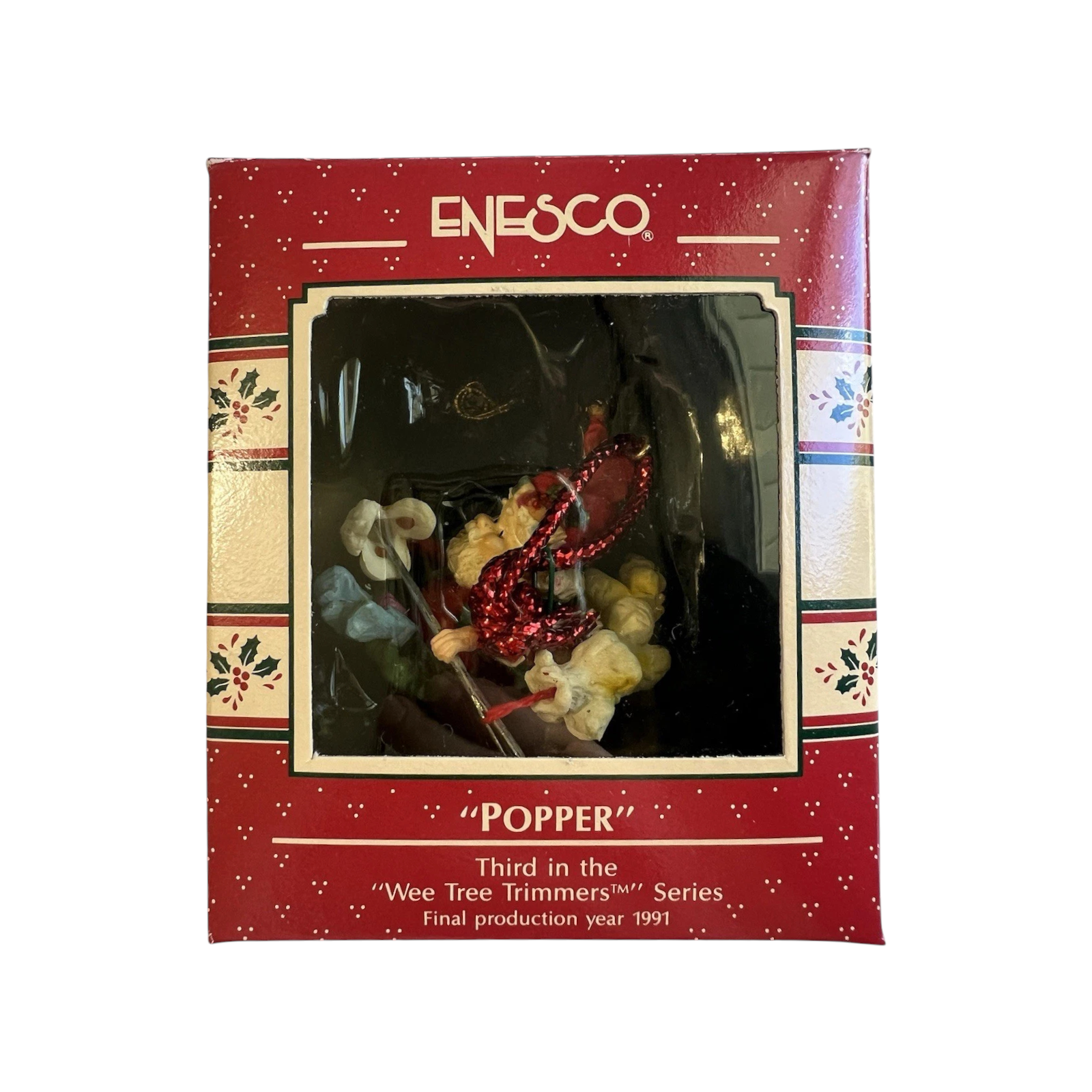 1989 Popper - Third in the "Wee Tree Trimmers" Series Enesco Ornament (North Pole Tree Trimmers) 561878