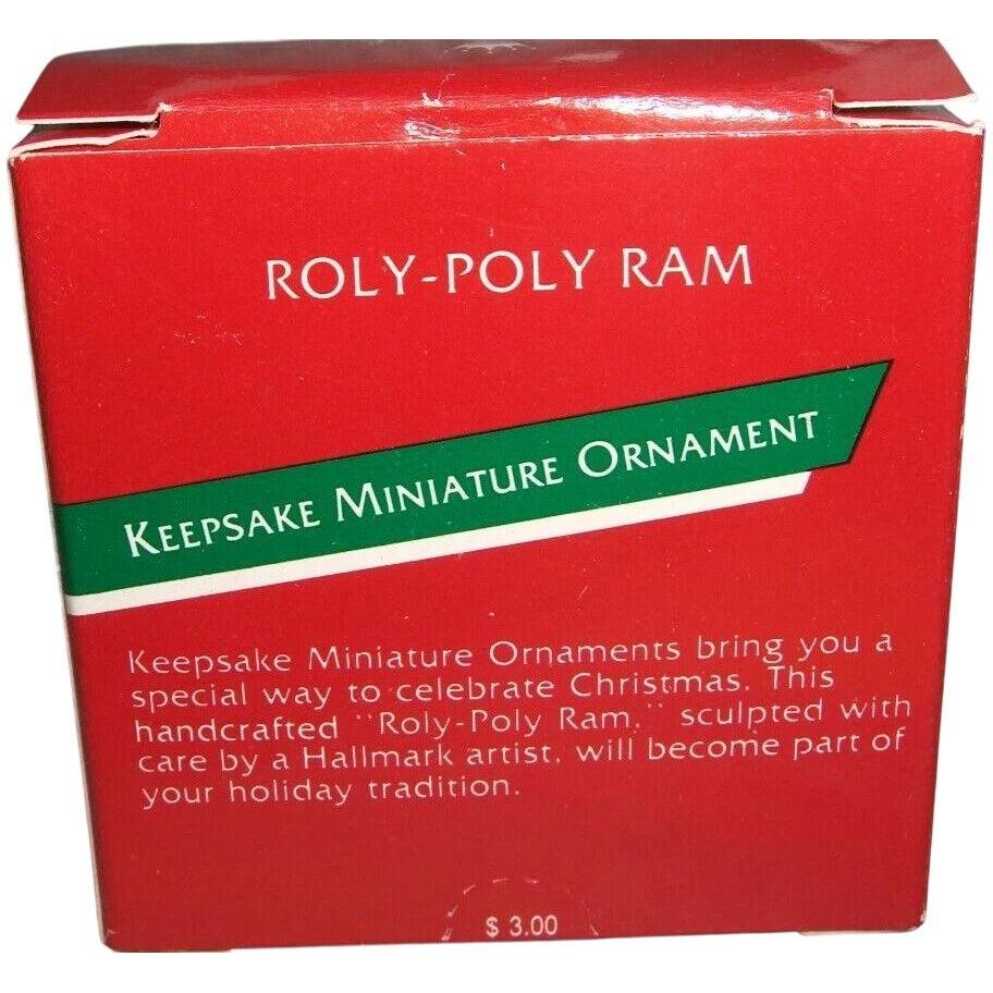 1989 Roly-Poly Ram Hallmark Ornament (Lamb) QXM5705