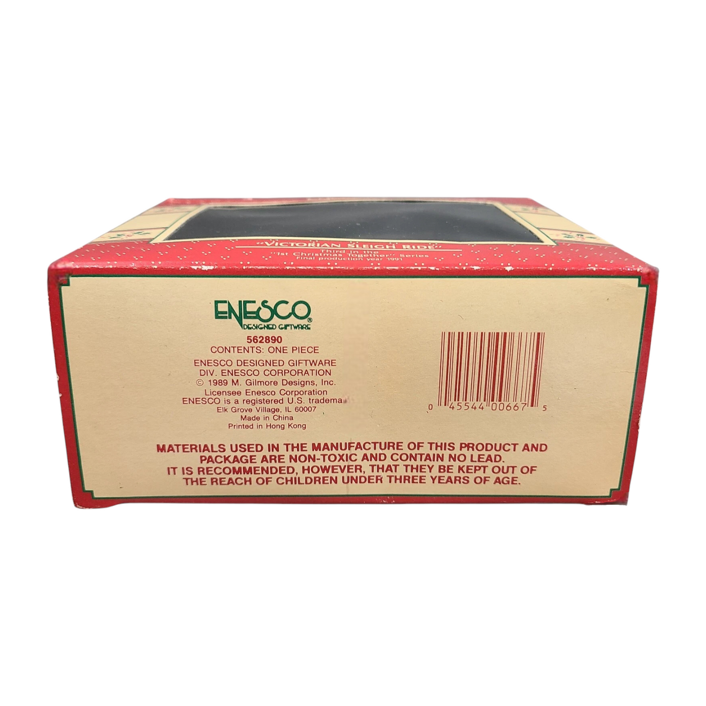 1989 "Victorian Sleigh Ride" Third in the "1st Christmas Together" Series (Our First Christmas)